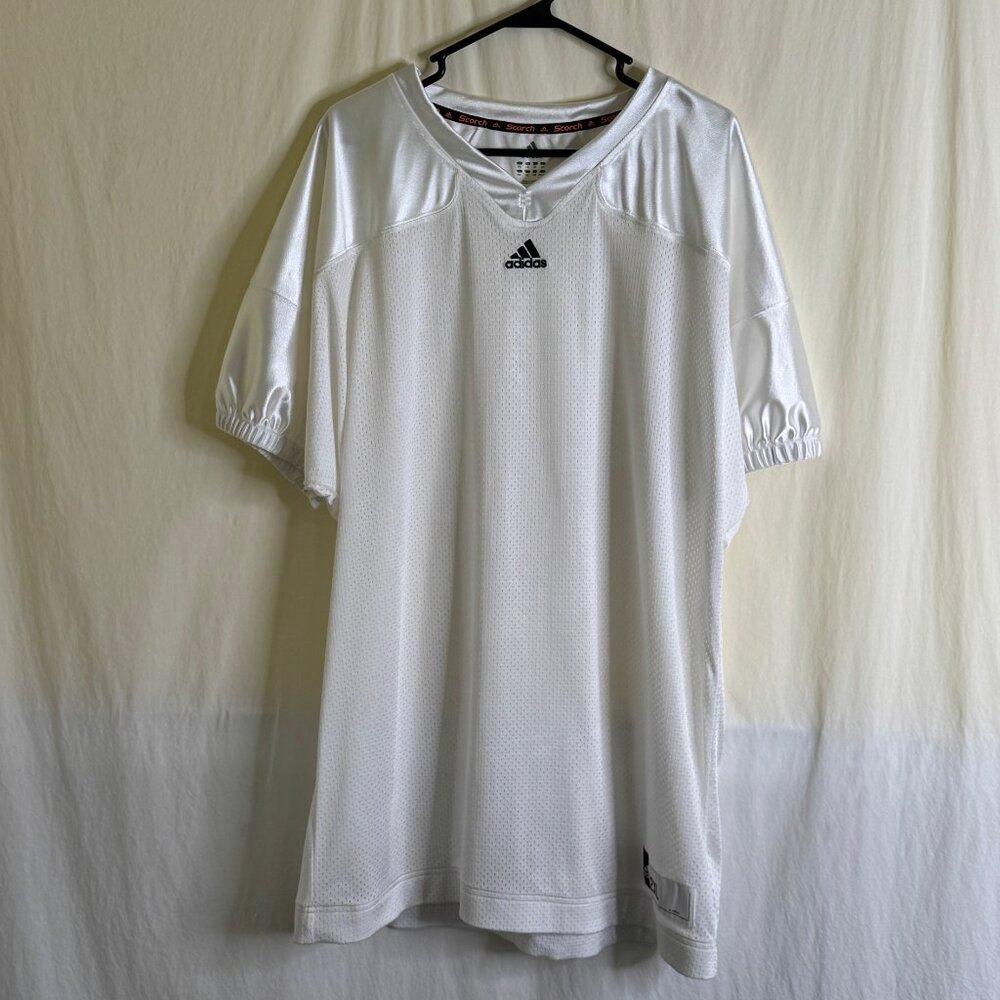 NWOT Adidas Men's Press Coverage Football Jersey White Size 2XL